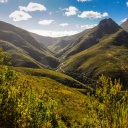 paysage dans la région de Montagu en Afrique du Sud